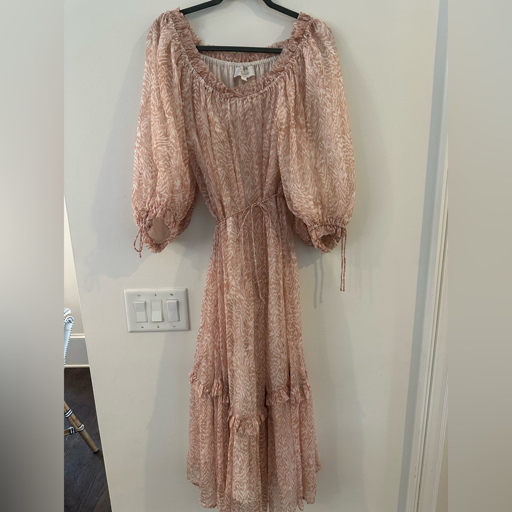 CLEOBELLA SAIGE CHIFFON MIDI DRESS